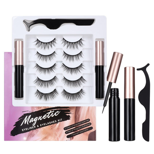 Natural Magnetic Eyeliner & Eyelash Set - Handmade Precision