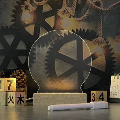 Creative LED Note Board Night Light with USB Message Board and Pen