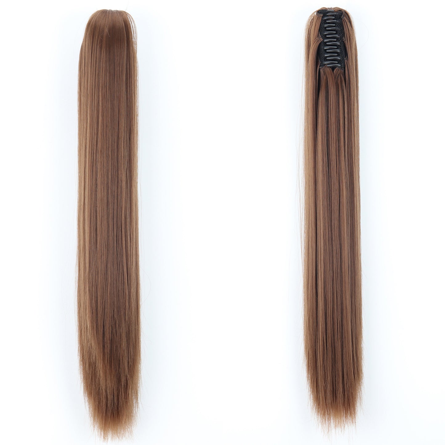 "Fashion Ponytail Claw Clip - Long Straight Fluffy Hair