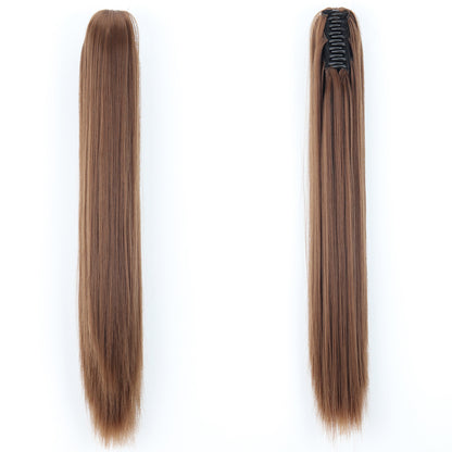 "Fashion Ponytail Claw Clip - Long Straight Fluffy Hair