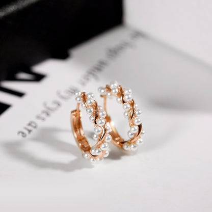 Luxury Pearl Drop Earrings – Elegant Women’s Summer Statement Jewelry