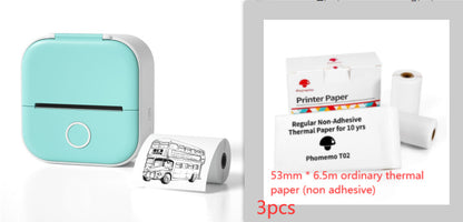 Portable Mini Thermal Label Printer – Bluetooth Sticker Maker & Photo Printer for Home, School & Office Use