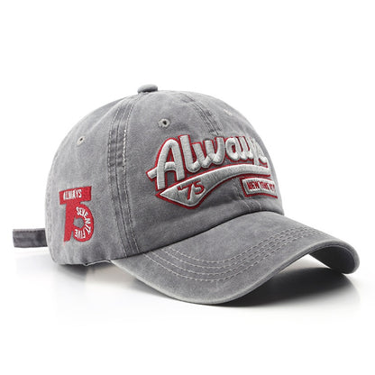Letter Embroidery Baseball Cap – Adjustable Sports Hat for Outdoor Activities