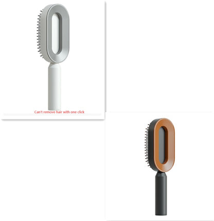 Self-Cleaning Hair Brush for Women - Anti-Static Scalp Massage Comb
