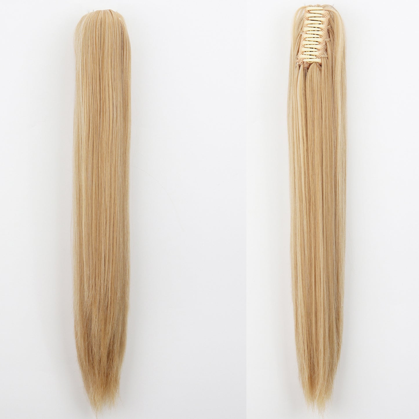 "Fashion Ponytail Claw Clip - Long Straight Fluffy Hair