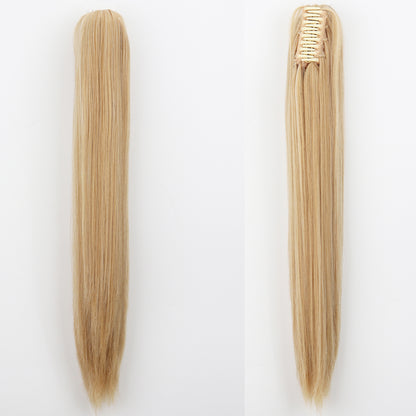 "Fashion Ponytail Claw Clip - Long Straight Fluffy Hair