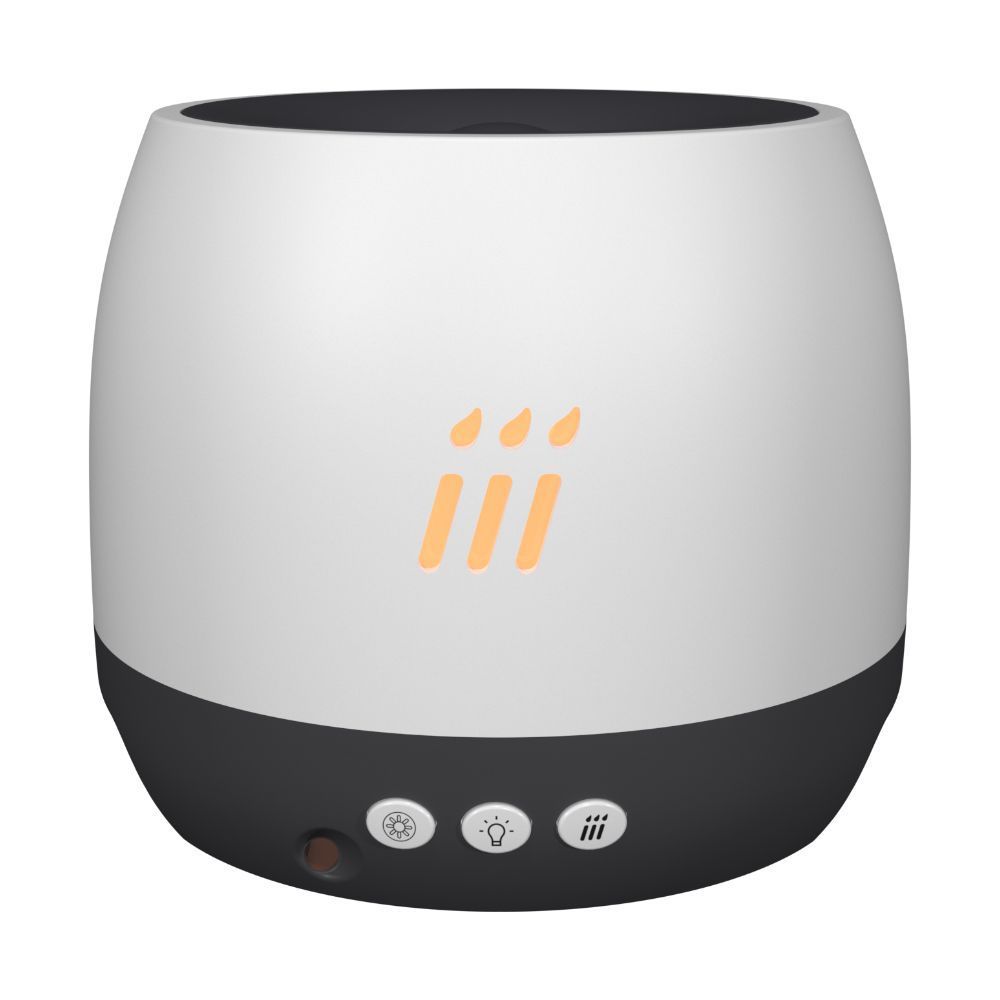 Flame Aroma Diffuser Air Humidifier – Ultrasonic Cool Mist Maker with LED Flame Effect for Essential Oils