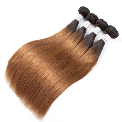 Fashionable Straight Human Hair Wig - Natural and Sleek Look