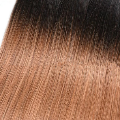 Fashionable Straight Human Hair Wig - Natural and Sleek Look