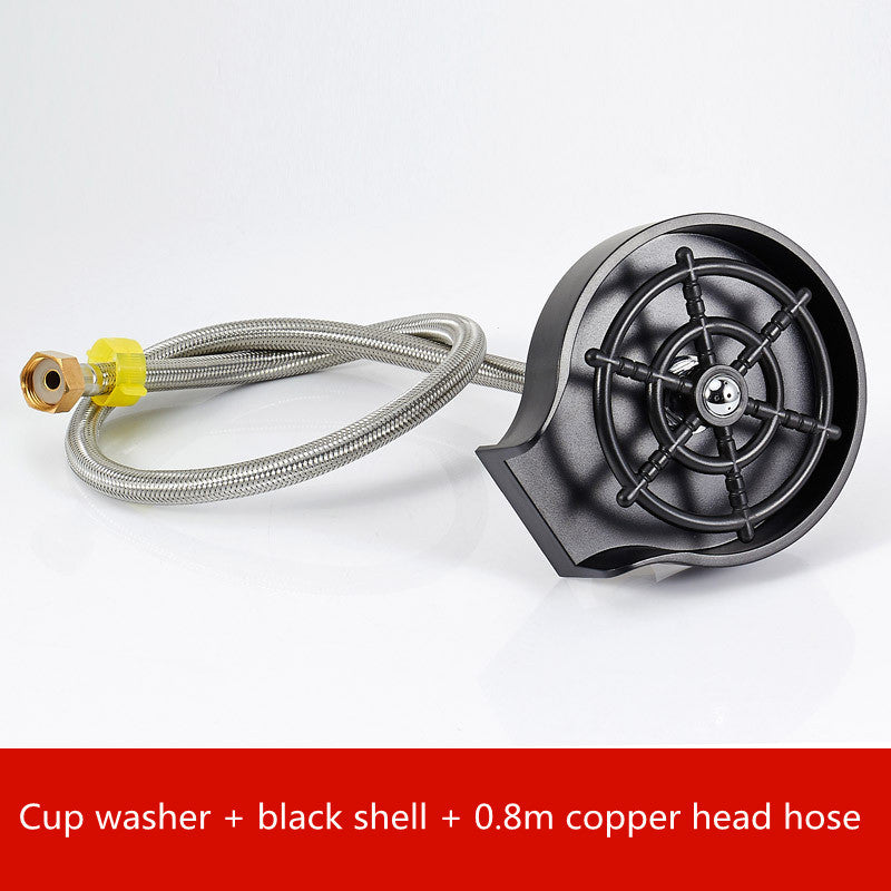 High-Pressure Automatic Cup Washer for Sink – Bar & Kitchen Glass Rinser Tool