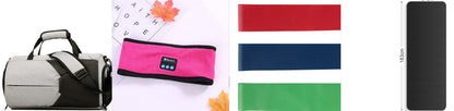 Wireless Bluetooth-Compatible Sports Headband – Sweat-Resistant Audio Headband for Fitness, Yoga & Outdoor Activities