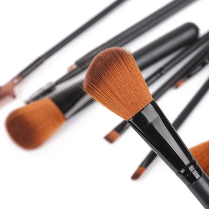 12-Piece Professional Makeup Brush Set – Essential Tools for Flawless Application