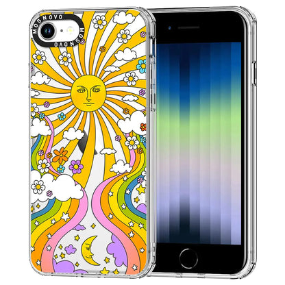 MOSNOVO iPhone SE/8/7 Case - Groovy 70's Art & Military-Grade Protection